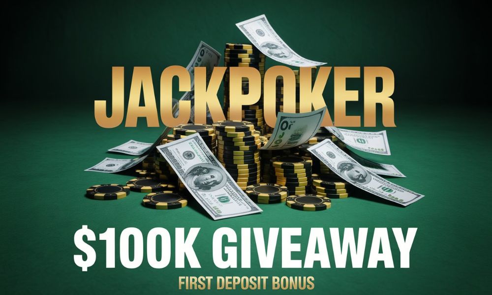 JackPoker First Deposit $100K Giveaway New Player Prize Draw